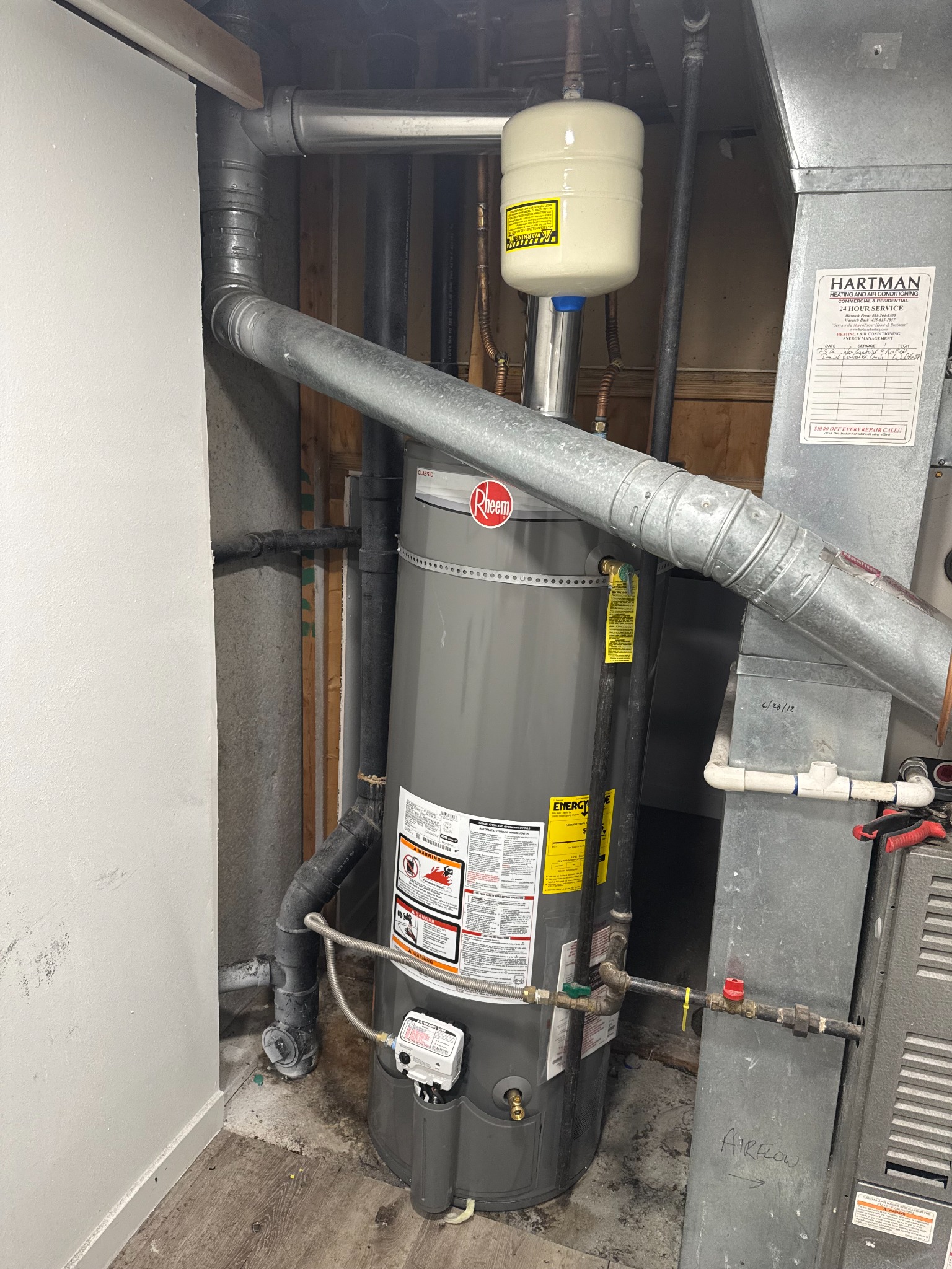 Professional pipe and heater work