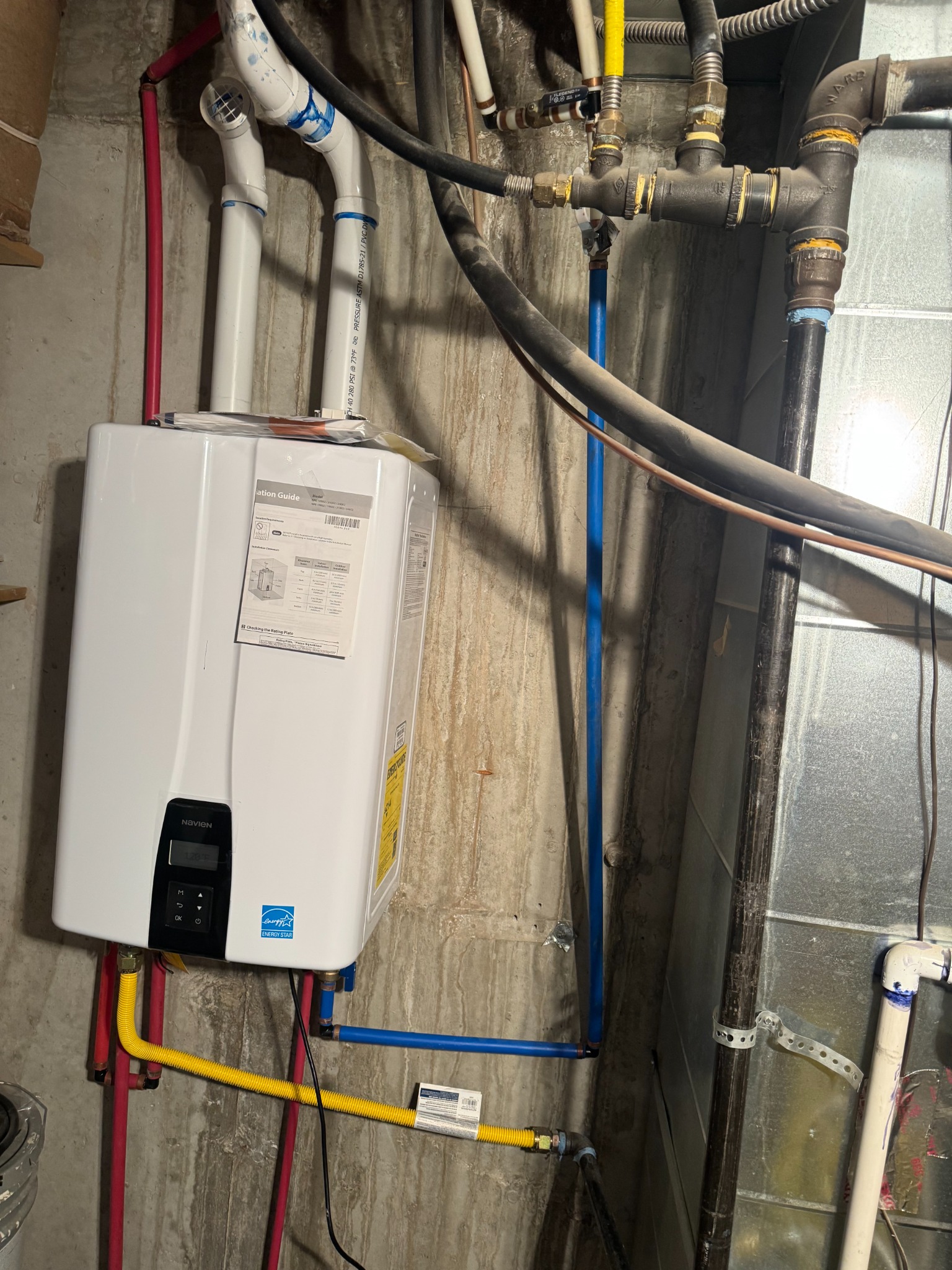 Plumbing equipment installation